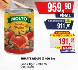 Maxiconsumo Molto tomates peritas oferta