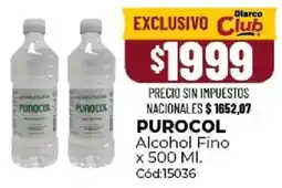 Diarco Purocol alcohol fino oferta