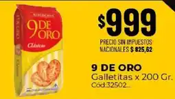 Diarco 9 de oro galletitas oferta