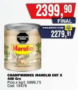 Maxiconsumo Marolio champiñones oferta
