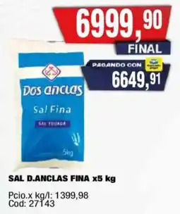 Maxiconsumo Dos anclas sal fina oferta