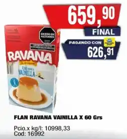 Maxiconsumo Ravana flan vainilla oferta