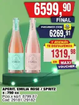 Maxiconsumo Emilia apert. rose / spritz oferta