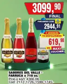 Maxiconsumo Del Valle sabores del valle - farruca oferta