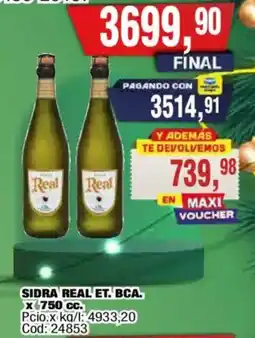 Maxiconsumo Real sidra et. bca. oferta