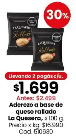 Coto La quesera aderezo a base de queso rallado oferta