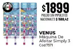 Diarco Venus máquina de afeitar simply 3 oferta