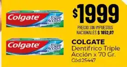 Diarco Colgate dentífrico triple acción oferta