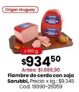 Coto Sarubbi fiambre de cerdo con soja oferta
