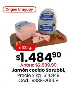 Coto Sarubbi jamón cocido oferta