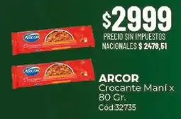 Diarco Arcor crocante maní oferta