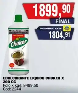 Maxiconsumo Chuker edulcorante liquido oferta