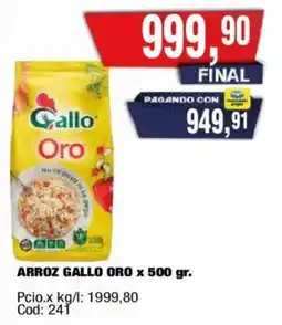 Maxiconsumo Gallo arroz oro oferta