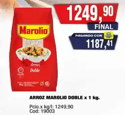 Maxiconsumo Marolio arroz doble oferta