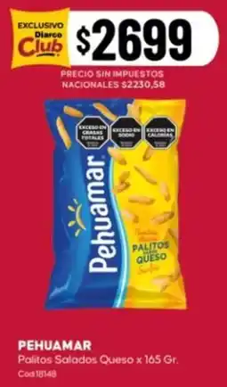 Diarco Pehuamar palitos salados queso oferta