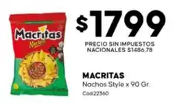 Diarco Macritas nachos style oferta