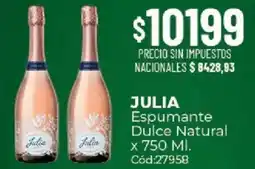 Diarco Julia espumante dulce natural oferta