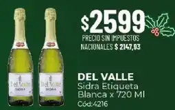 Diarco Del valle sidra etiqueta blanca oferta