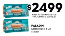 Diarco Paladini salchichas oferta