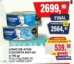 Maxiconsumo Gomes lomo de atún oferta