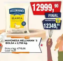 Maxiconsumo Hellmann's mayonesa clasica oferta