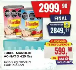 Maxiconsumo Marolio jurel oferta