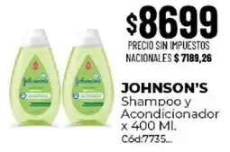 Diarco Johnson's shampoo y acondicionador oferta