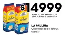Diarco La paulina queso rallado oferta