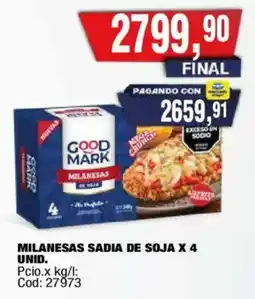 Maxiconsumo Good mark milanesas de soja oferta