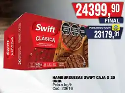 Maxiconsumo Swift hamburguesas clásica oferta