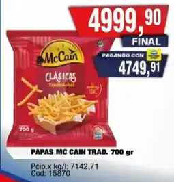 Maxiconsumo McCain papas clasicas tradicional oferta