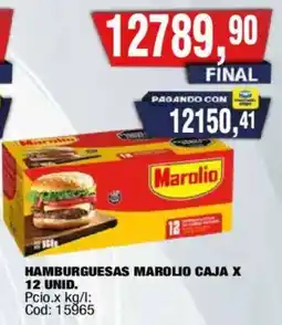 Maxiconsumo Marolio hamburguesas oferta