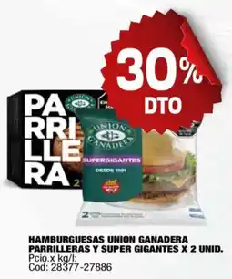 Maxiconsumo Union ganadera hamburguesas oferta