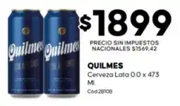Diarco Quilmes cerveza lata 0.0 oferta