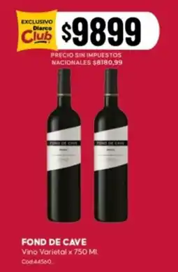 Diarco Fond de cave vino varietal oferta