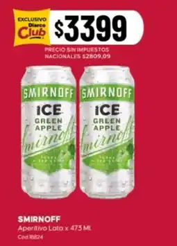Diarco Smirnoff aperitivo lata oferta