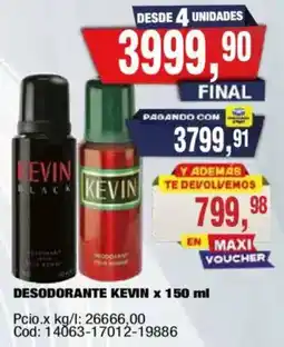 Maxiconsumo Kevin desodorante oferta