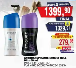Maxiconsumo Etiquet antitranspirante roll oferta