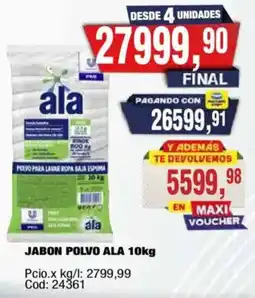 Maxiconsumo Ala jabon polvo oferta