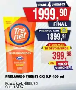 Maxiconsumo Trenet prelavado oxí d.p oferta