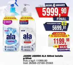 Maxiconsumo Ala jabon liquido oferta