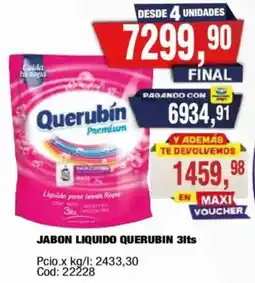 Maxiconsumo Querubín líquido para lavar ropas oferta
