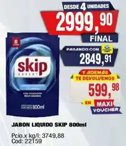 Maxiconsumo Skip jabon liquido oferta
