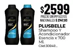 Diarco Plusbelle shampoo y acondicionador esencia oferta