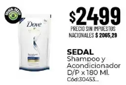 Diarco Sedal shampoo y acondicionador oferta