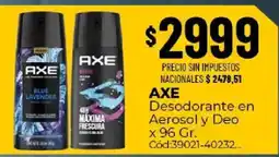 Diarco Axe desodorante en aerosol y deo oferta