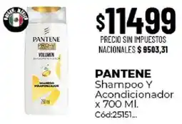 Diarco Pantene shampoo y acondicionador oferta