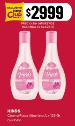 Diarco Hinds crema rosa vitamina a oferta