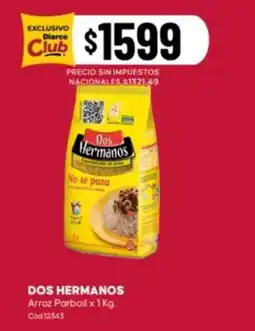 Diarco Dos Hermanos arroz parboil oferta