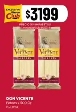Diarco Don vicente fideos oferta